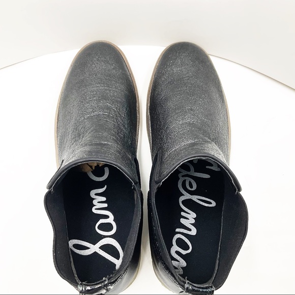 {Sam Edelman} Margot Chelsea Metallic Sneaker Boots - Picture 7 of 16